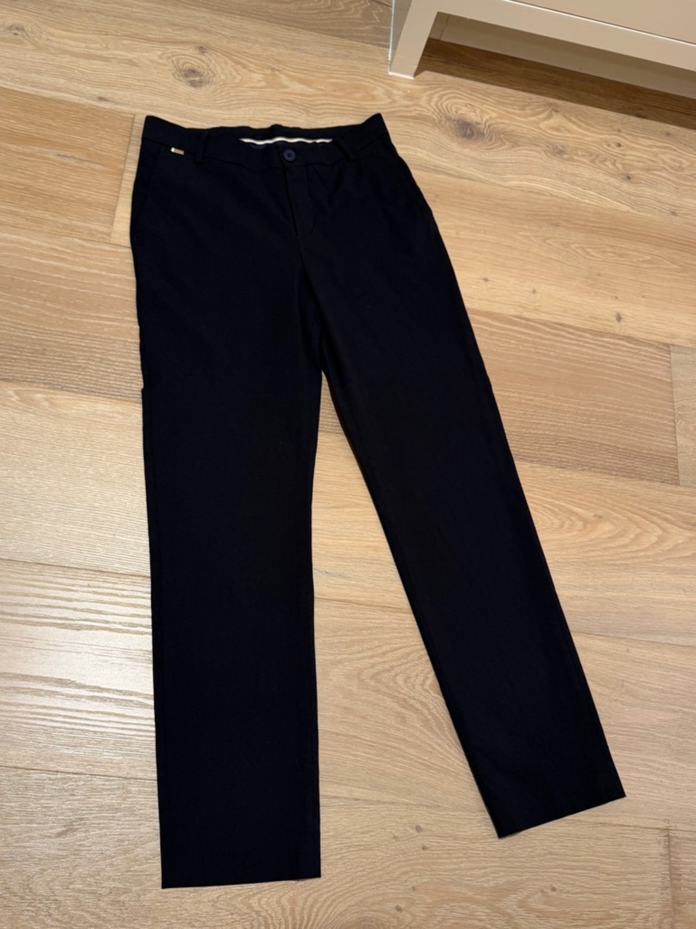 BOSS boys Navy slacks Dress Pants - Picture 2 of 6